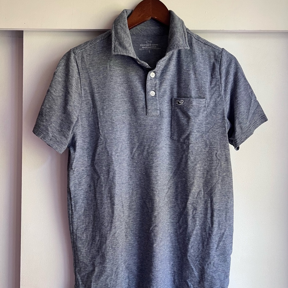 Blue Vineyard Vines Men's Polo Shirt
